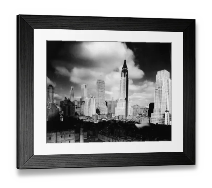 Framed Print : Chrysler Building Under Construction Framed Print : Chrysler Building Under Construction