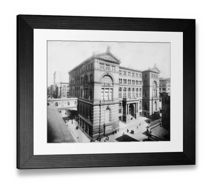 Framed Print : circa 1915: High-angle exterior view of the City Court, New York City Framed Print : circa 1915: High-angle exterior view of the City Court, New York City