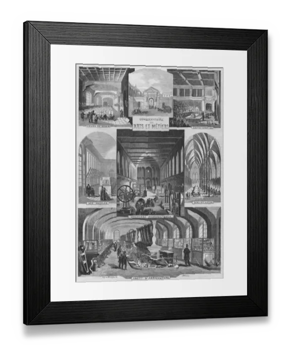 Framed Print : Conservatoire Des Arts Et Metiers Framed Print : Conservatoire Des Arts Et Metiers