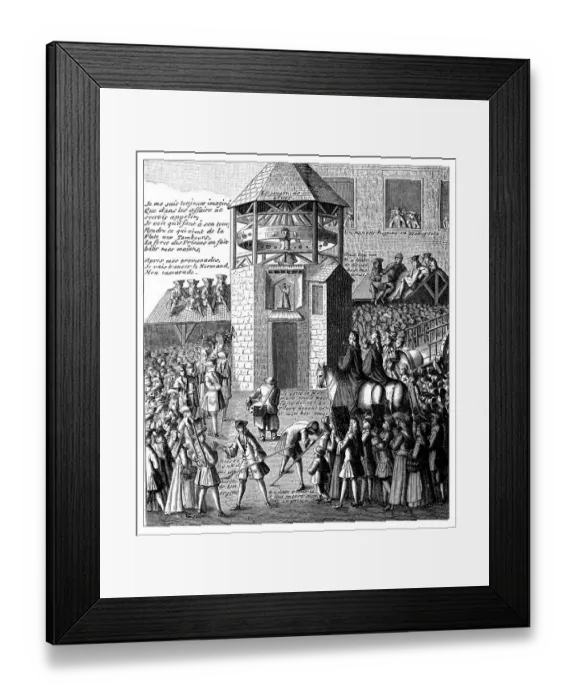 Framed Print : Antique illustration of tortures and death penalty Framed Print : Antique illustration of tortures and death penalty