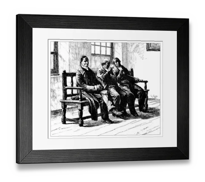 Framed Print : Antique illustration of the consistory assembly Framed Print : Antique illustration of the consistory assembly