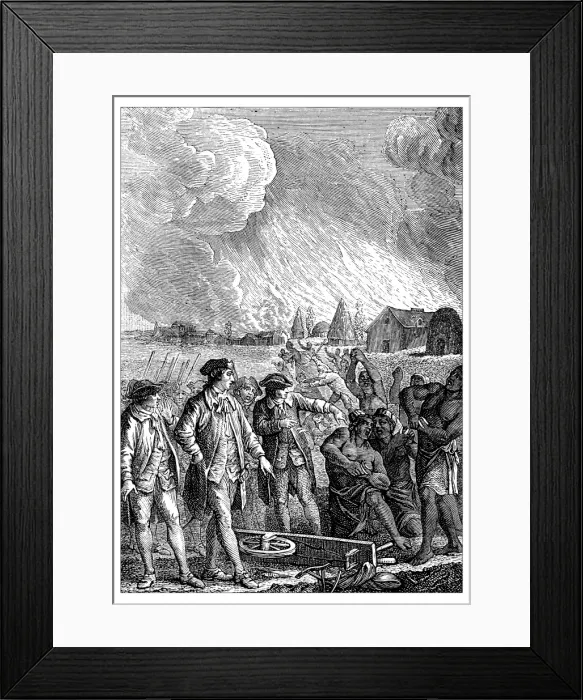 Framed Print : Antique illustration of slavery Framed Print : Antique illustration of slavery