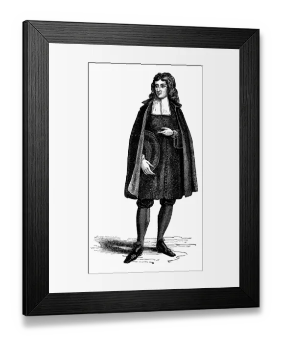 Framed Print : Antique illustration of man dressed for ceremony Framed Print : Antique illustration of man dressed for ceremony