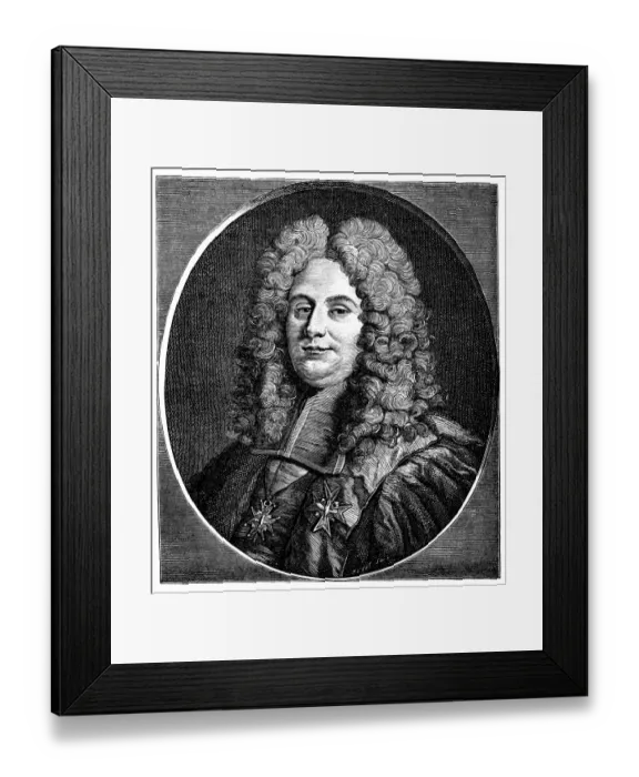 Framed Print : Antique illustration of Chancelier d Aguesseau Framed Print : Antique illustration of Chancelier d Aguesseau