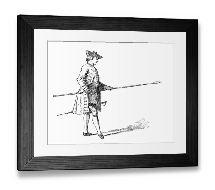 Framed Print : Antique illustration of French soldier Framed Print : Antique illustration of French soldier