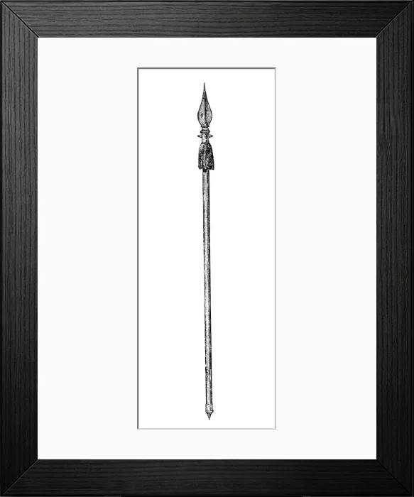 Framed Print : Antique illustration of French weapon Framed Print : Antique illustration of French weapon