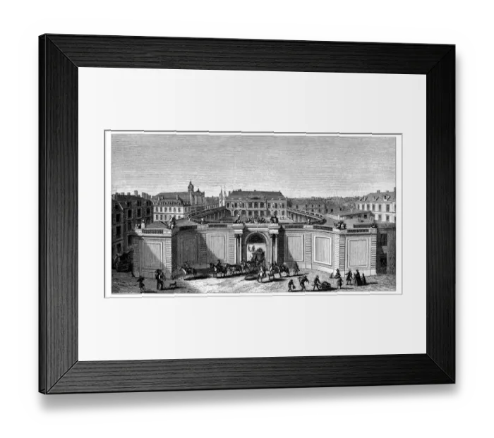 Framed Print : Antique illustration of Hotel de Rohan Soubise Framed Print : Antique illustration of Hotel de Rohan Soubise