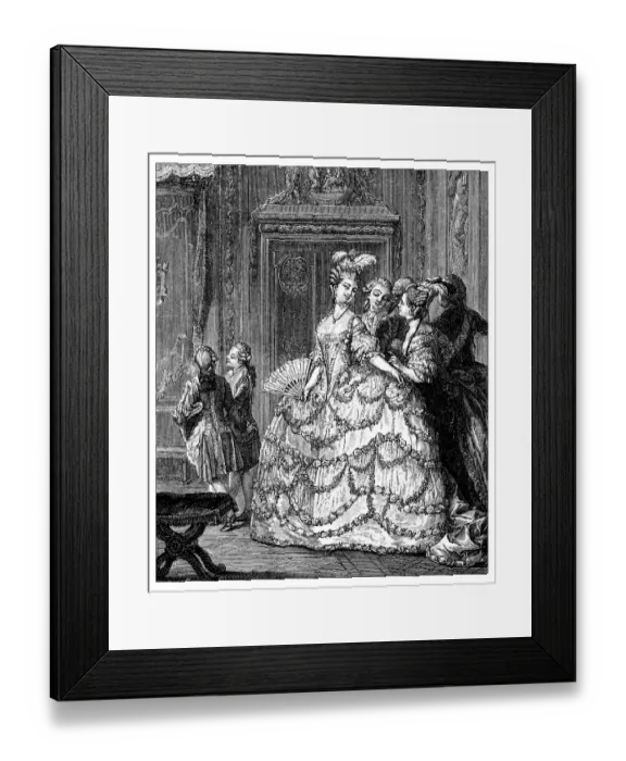 Framed Print : Antique illustration of elegant woman Framed Print : Antique illustration of elegant woman