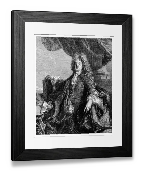 Framed Print : Antique illustration of Charles Rene D Hozier Framed Print : Antique illustration of Charles Rene D Hozier