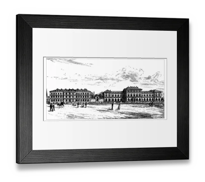 Framed Print : Antique illustration of Imperial Museum for Art and Industry (Wien) Framed Print : Antique illustration of Imperial Museum for Art and Industry (Wien)