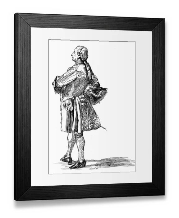 Framed Print : Antique illustration of actor performing Cardinal Richelieu Framed Print : Antique illustration of actor performing Cardinal Richelieu