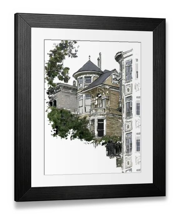 Framed Print : victorian style house Framed Print : victorian style house