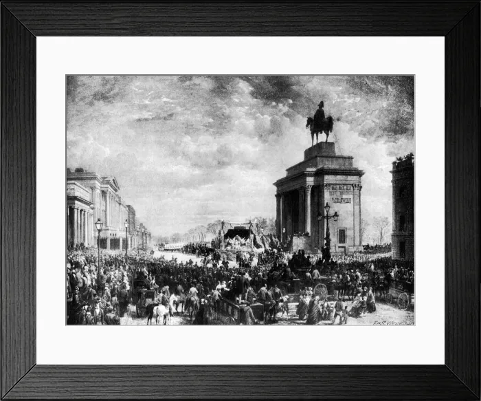 Framed Print : Wellingtons Funeral