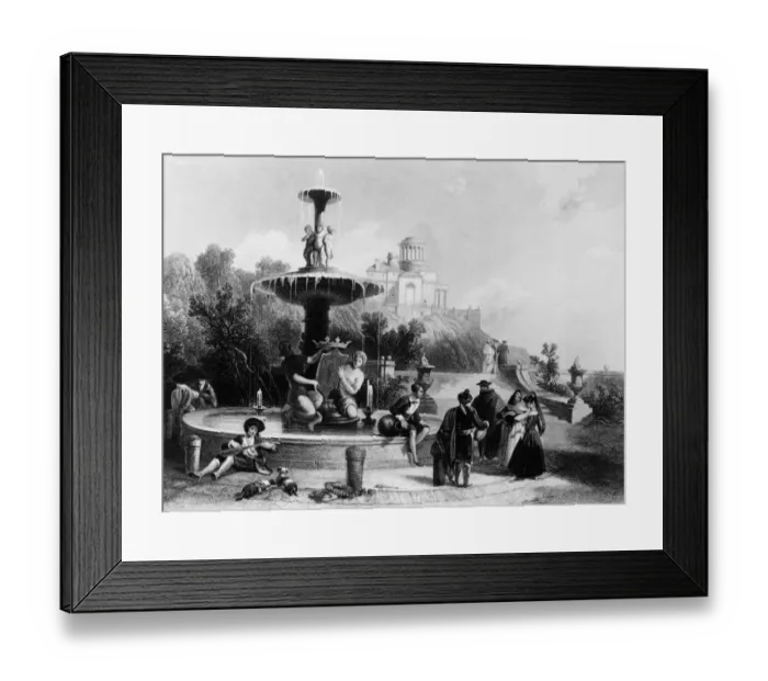 Framed Print : Madrid Fountain Framed Print : Madrid Fountain