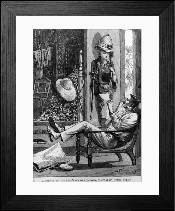Framed Print : At Ease In Mandalay