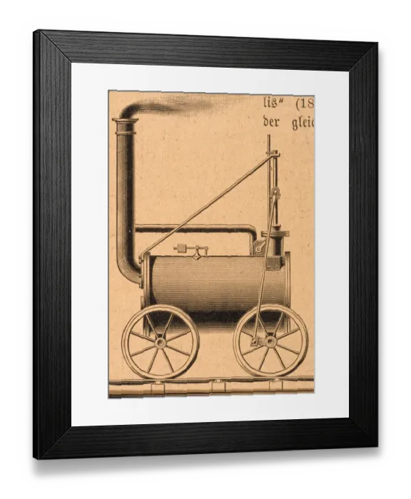 Framed Print : Trevithick Locomotive of 1804 Framed Print : Trevithick Locomotive of 1804