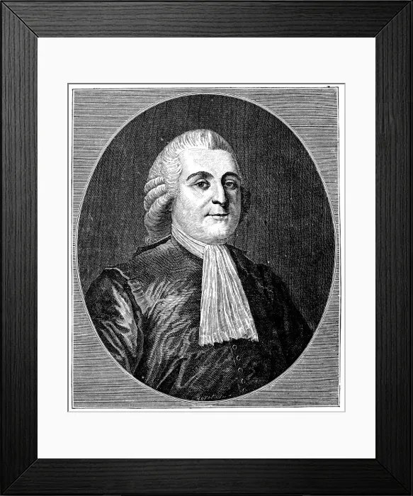 Framed Print : Antique illustration of Lenoir, lieutenant de police