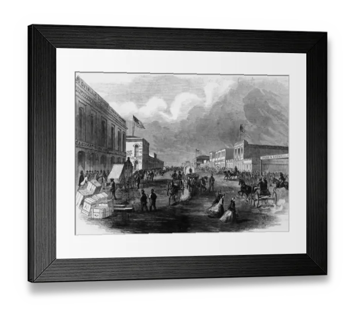 Framed Print : Overland Coach Office Of Denver Framed Print : Overland Coach Office Of Denver