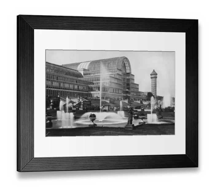 Framed Print : Crystal Fountains