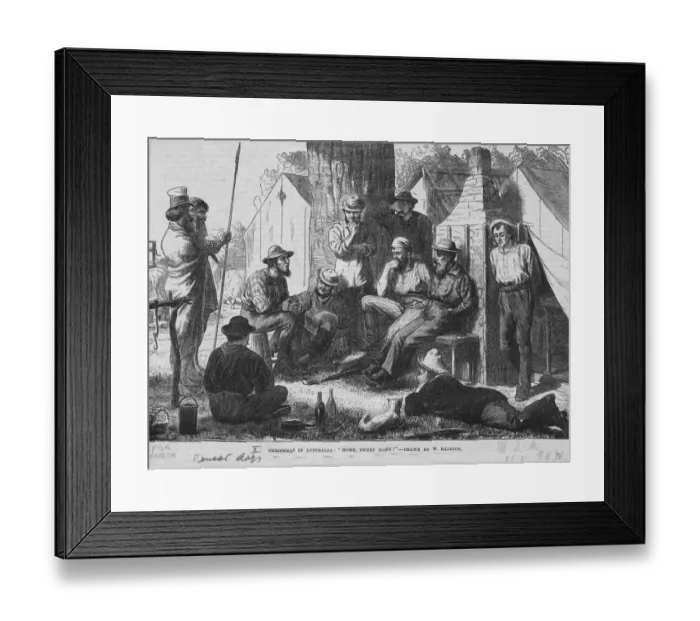Framed Print : Immigrants At Xmas
