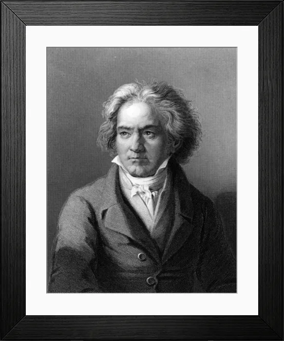 Framed Print : Beethoven. circa 1805: German composer and pianist Ludwig van Beethoven (1770 - 1827)