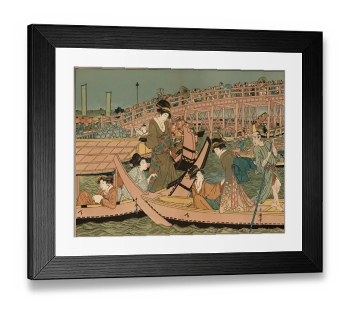 Framed Print : Boat Party