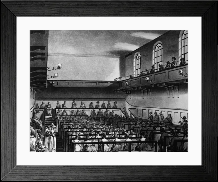 Framed Print : Quakers Meeting