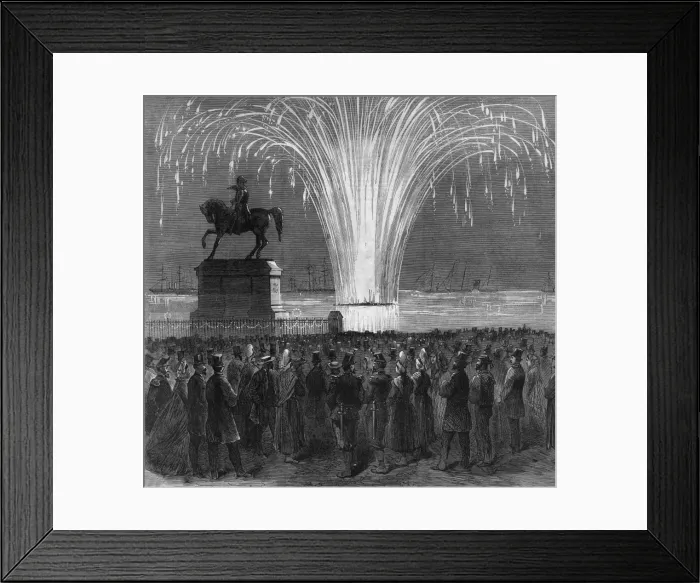 Framed Print : Cherbourg Fireworks Framed Print : Cherbourg Fireworks