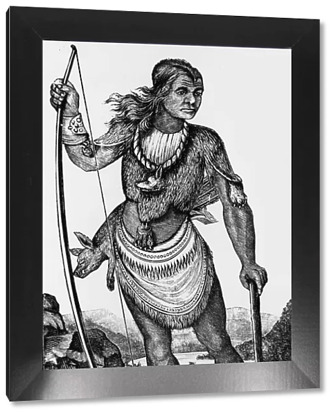 Illustration Of Susquehanna Indian Woman