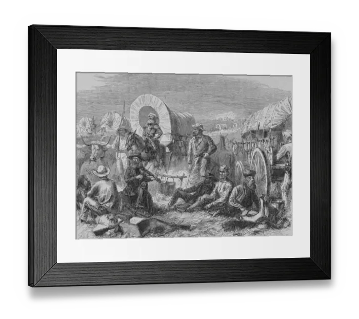 Framed Print : Settlement Camp At Night Framed Print : Settlement Camp At Night