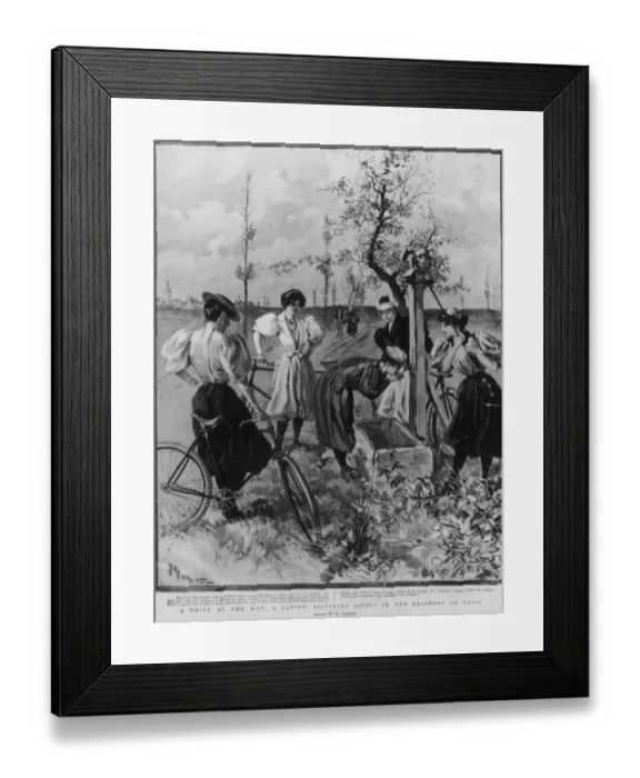 Framed Print : A Drink By The Way Framed Print : A Drink By The Way