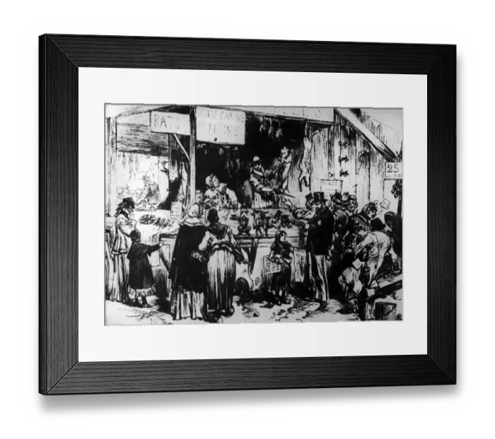 Framed Print : Shopping Under Siege Framed Print : Shopping Under Siege