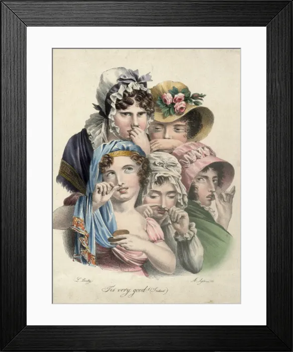 Framed Print : Taking Snuff