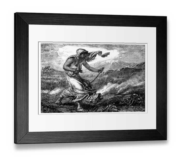 Framed Print : Antique illustration of the Cumean Sibyl Framed Print : Antique illustration of the Cumean Sibyl