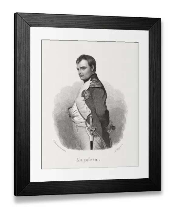Framed Print : NapolA on Bonaparte (1769-1821), steel engraving, published in 1868 Framed Print : NapolA on Bonaparte (1769-1821), steel engraving, published in 1868