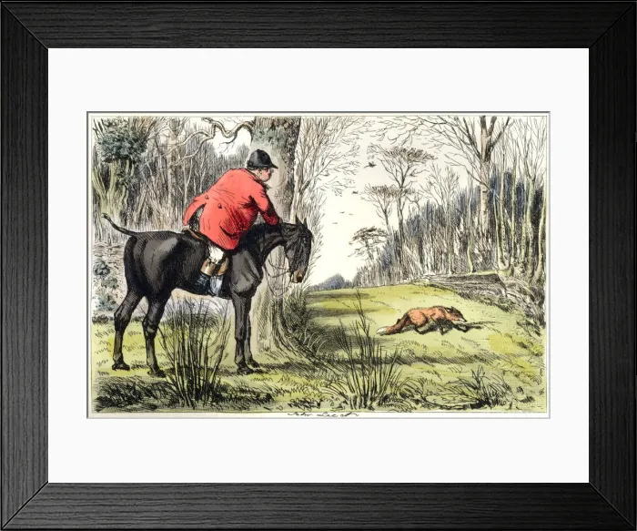 Framed Print : Lone hunstman stalking a fox Framed Print : Lone hunstman stalking a fox