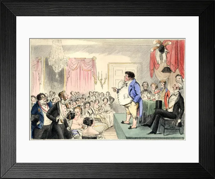 Framed Print : Victorian man giving a lecture Framed Print : Victorian man giving a lecture