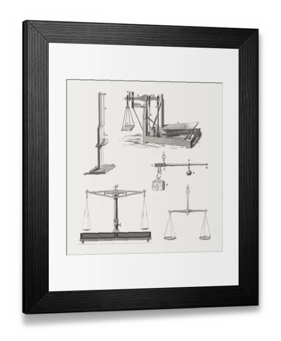 Framed Print : Historical scales, wood engravings, published in 1880 Framed Print : Historical scales, wood engravings, published in 1880