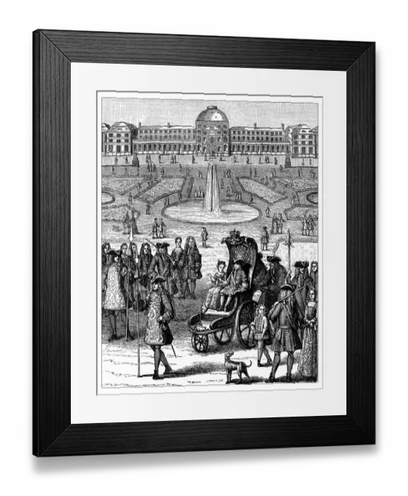 Framed Print : Antique Illustration of Young Louis XV Framed Print : Antique Illustration of Young Louis XV