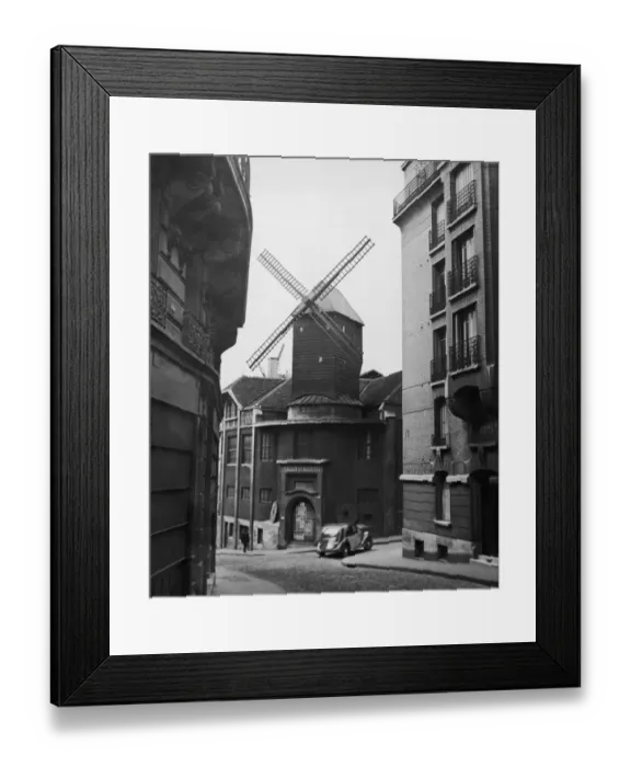 Framed Print : Parisian Windmill Framed Print : Parisian Windmill