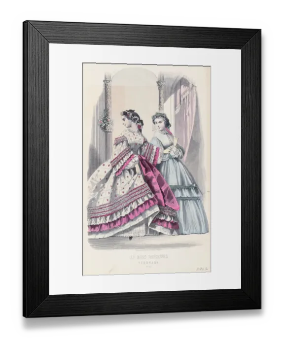Framed Print : Parisian Womens Fashion Framed Print : Parisian Womens Fashion