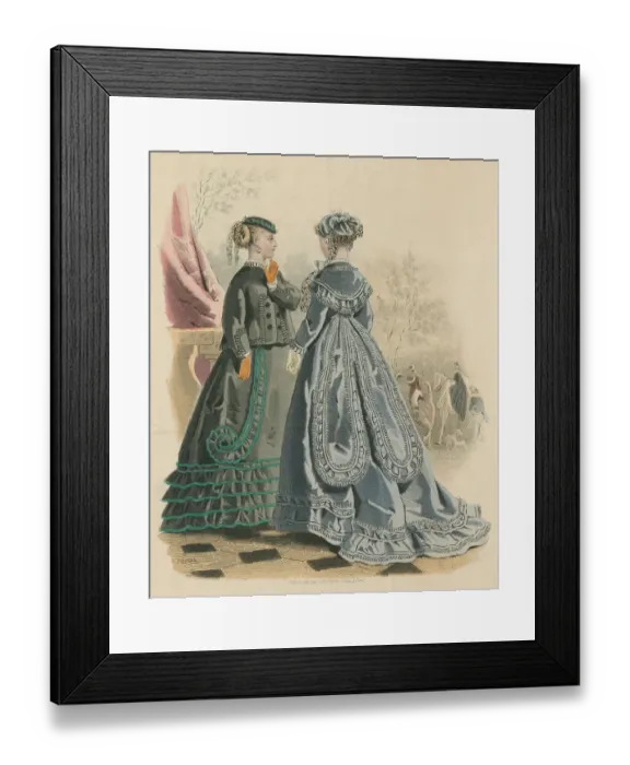 Framed Print : Latest Paris Fashions
