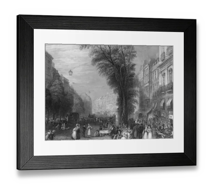 Framed Print : Boulevards Of Paris Framed Print : Boulevards Of Paris