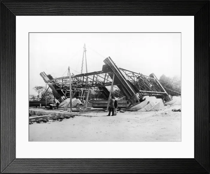 Framed Print : Eiffel Tower Foundations Framed Print : Eiffel Tower Foundations