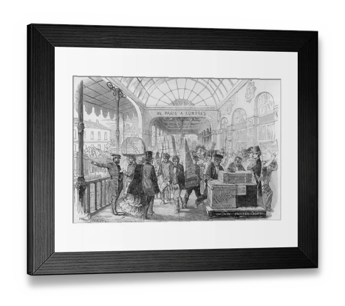 Framed Print : French Exhibits In Transit Framed Print : French Exhibits In Transit