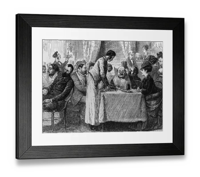 Framed Print : At A Cafe-Restaurant Framed Print : At A Cafe-Restaurant