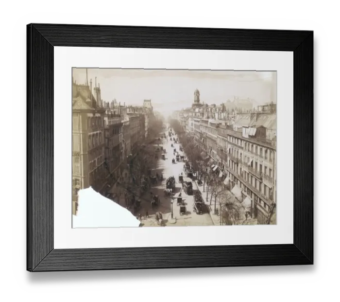 Framed Print : Boulevard Des Italiens Framed Print : Boulevard Des Italiens
