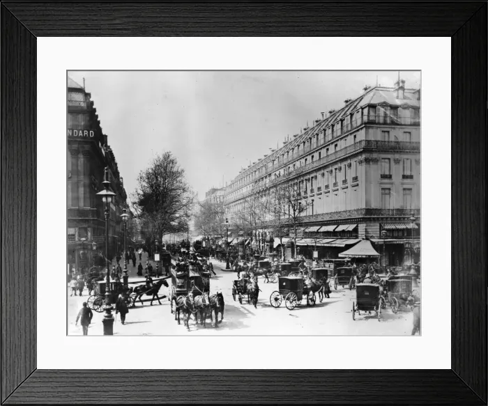 Framed Print : Parisian Boulevard Framed Print : Parisian Boulevard