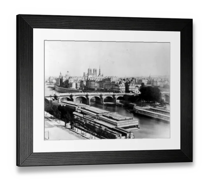 Framed Print : Parisian Bridge Framed Print : Parisian Bridge