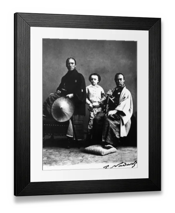 Framed Print : Japanese In Costume Framed Print : Japanese In Costume